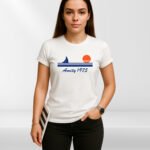 Jaws Amity Island 1975 T-Shirt | Retro Shark Movie Tee | Ultra Soft Vintage Graphic Shirt | Unisex Fan Apparel