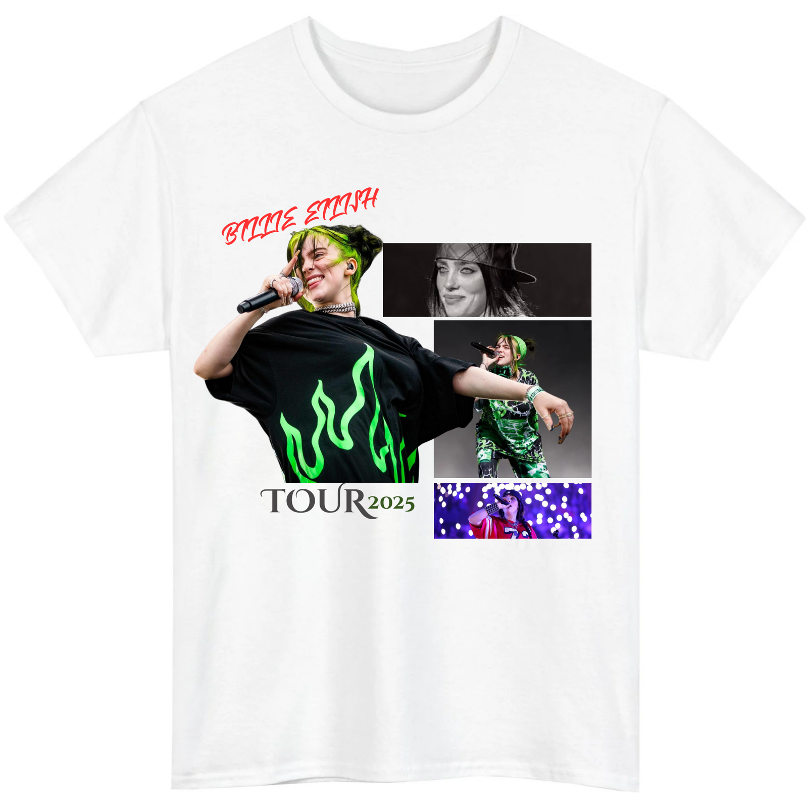 Billie Eilish Tour 2025 T-Shirt | Hit Me Hard and Soft Tee | Unisex Billie Eilish Concert Shirt | Kids & Adult Music Fan Merch | Gift for Him or Her