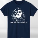 Die With a Simle T Shirt, Abstract Face Pop Art Tee for Music Fans