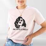 Die With a Simle T Shirt, Abstract Face Pop Art Tee for Music Fans