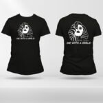 Die With a Simle T Shirt, Abstract Face Pop Art Tee for Music Fans