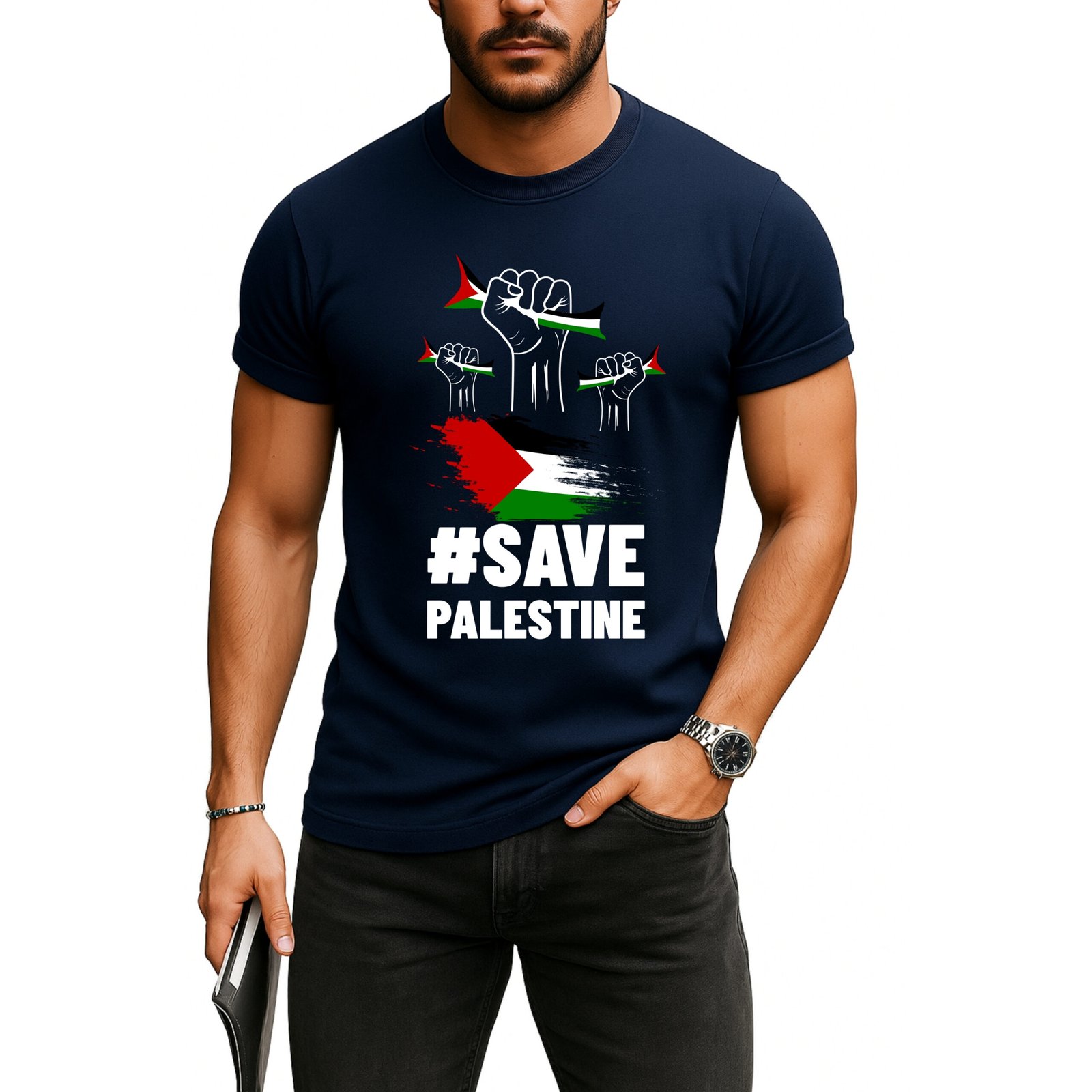 Save Palestine T-Shirt | Unisex Graphic Tee | Stand for Gaza & Freedom | Pro-Palestine Protest Shirt | Human Rights Apparel