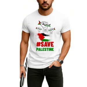 Save Palestine T-Shirt | Unisex Graphic Tee | Stand for Gaza & Freedom | Pro-Palestine Protest Shirt | Human Rights Apparel