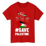 Save Palestine T-Shirt | Unisex Graphic Tee | Stand for Gaza & Freedom | Pro-Palestine Protest Shirt | Human Rights Apparel