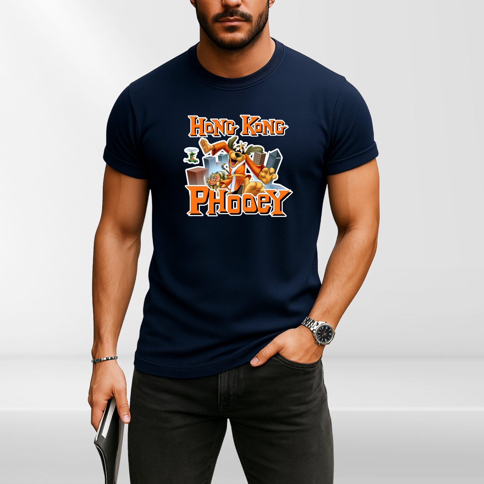 Hong Kong Phooey T-Shirt – Retro 70s Cartoon Tee | Funny Vintage Unisex Gift for Classic Animation Fans