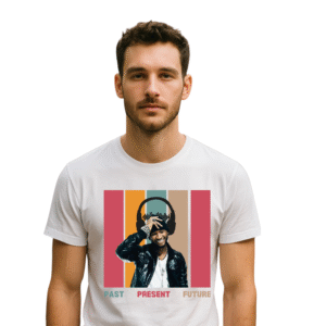 Past Present Future Retro Music T-Shirt – Cool Hip-Hop Artist Graphic Tee