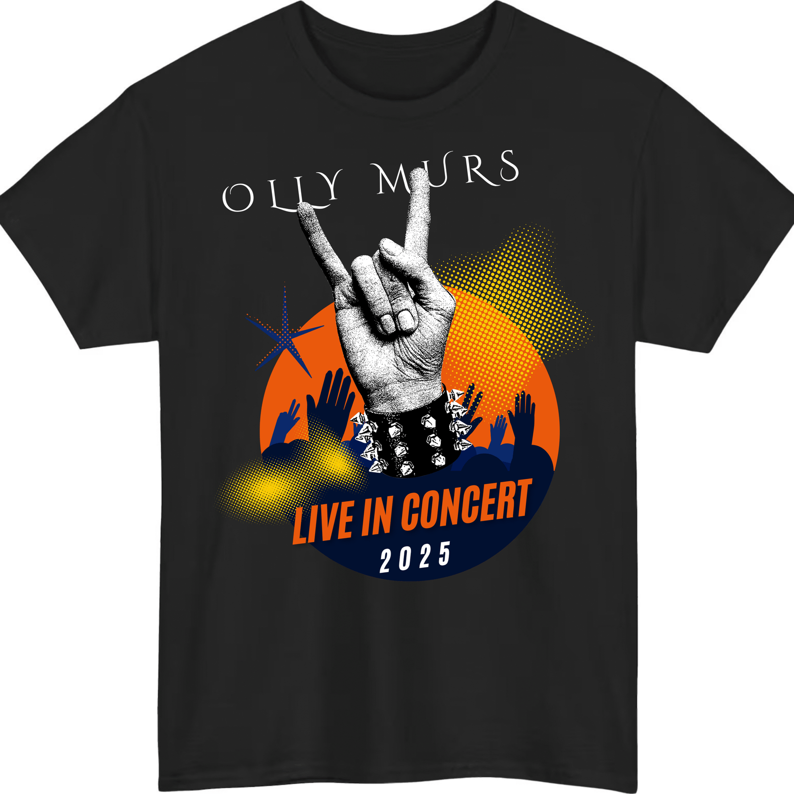 Olly Murs 2025 Live in Concert Rock Tour T-Shirt – Limited Edition