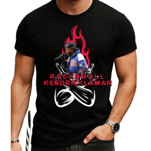 Rock n Roll Kendrick Lamar T-Shirt – Retro Rap Concert Graphic Tee