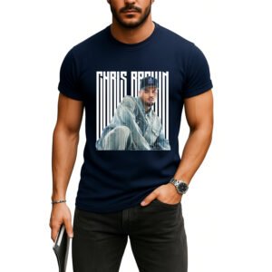 Chris Brown Barcode Style Graphic T-Shirt – White