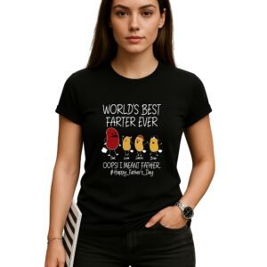 Funny “World’s Best Farter Ever” Father’s Day T-Shirt – Personalized Gift for Dad