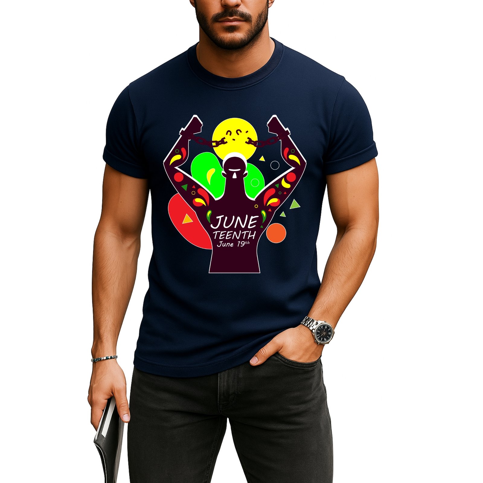 Juneteenth Freedom Celebration T-Shirt – June 19th Commemorative Design